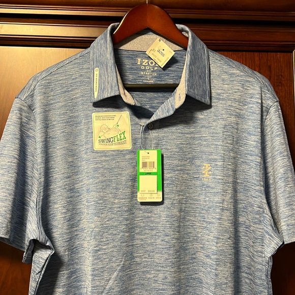 Izod Polo engineered shoulder seams to move your swing for full range of motion! - Picture 1 of 9